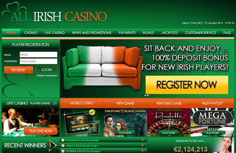 All Irish Casino Codigo Promocional