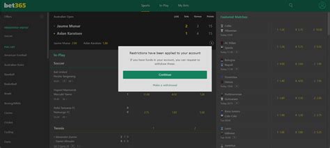 Bet365 Players Access To Account Restricted