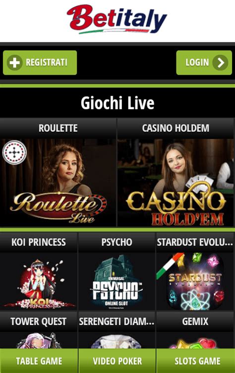Betitaly Casino App