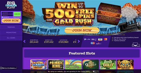 Big Thunder Slots Casino Login