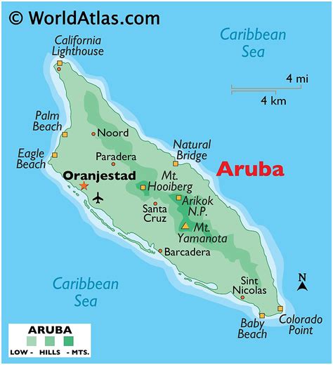 Casinos Aruba Mapa