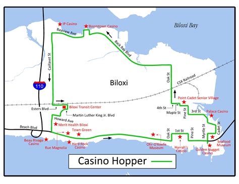 Casinos Em Biloxi Mississippi Mapa