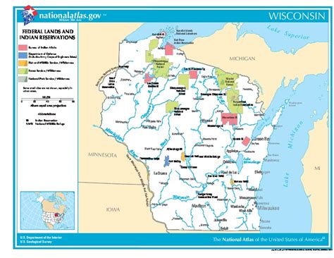 Cassinos Indigenas Em Wisconsin Mapas