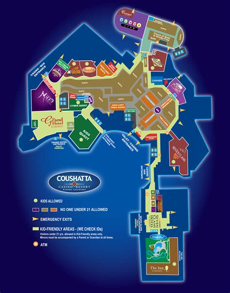 Coushatta Casino Resort Mapa
