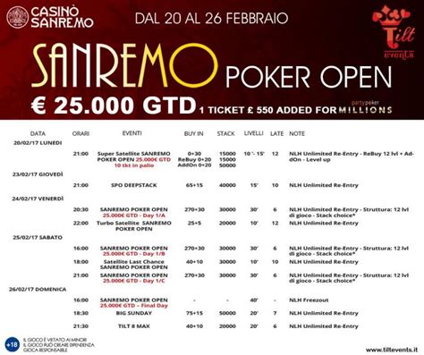 Electronico Eventi Poker San Marino 2024