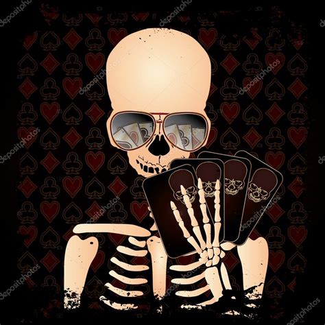 Esqueleto Frasco De Poker