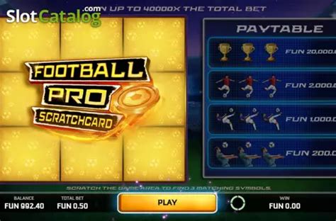 Football Pro Scratchcard Blaze