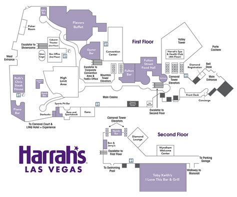 Harrahs Casino Locais Mapa
