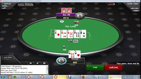 Heads Up No Limit Texas Holdem Poker