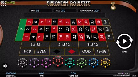 Jogar European Roulette Getta Gaming Com Dinheiro Real