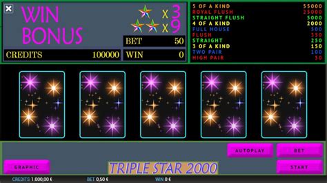 Jogue Triple Star 2000 Online
