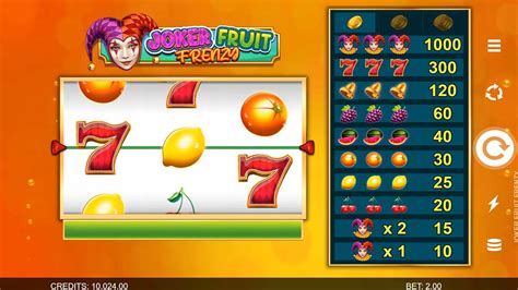 Joker Fruit Frenzy Betano