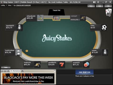 Juicy Stakes Poker Sem Deposito Bonus