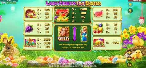 Lady Fruits 100 Easter Pokerstars
