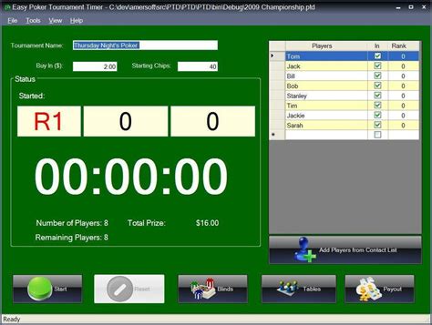 Livre Torneio De Poker Temporizador De Software