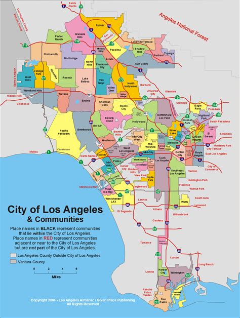 Los Angeles Area De Cassinos Mapa