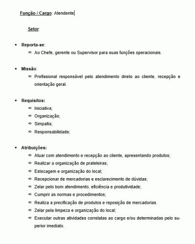 Maquina De Fenda De Atendente Descricao De Trabalho