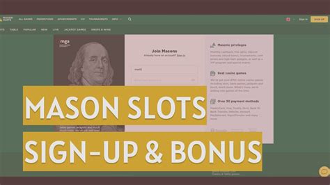 Mason Slots Casino Bonus