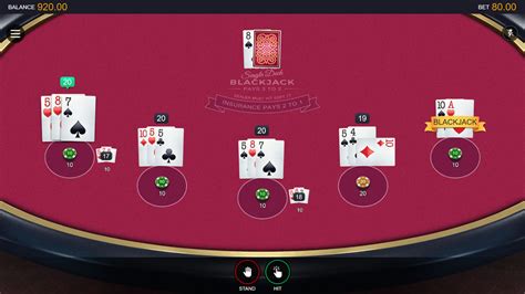 Multihand Vegas Single Deck Blackjack Betway