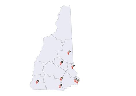 New Hampshire Casinos Mapa