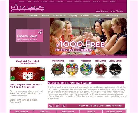O Pink Lady Casino Bonus Codes