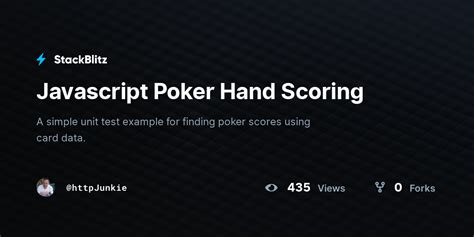 Online Javascript Poker