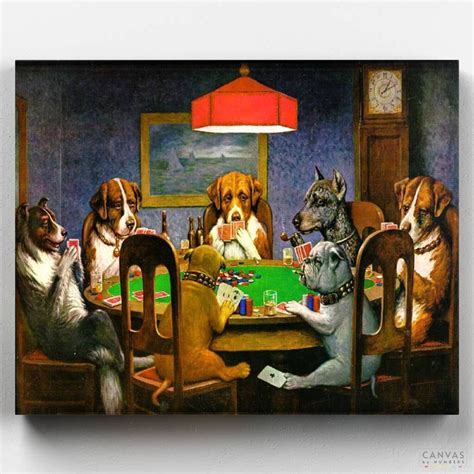 Pintura De Unos Perros Jugando Poker