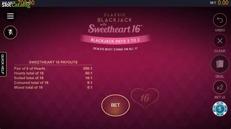 Play Classic Blackjack With Sweetheart 16 Slot