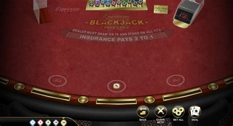 Play European Blackjack Espresso Slot