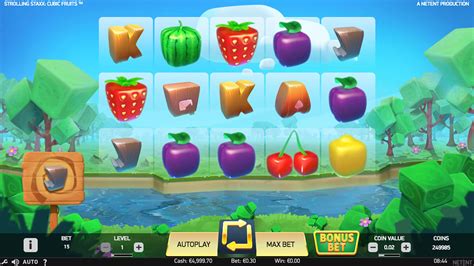 Play Strolling Staxx Cubic Fruits Slot