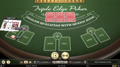 Play Triple Edge Poker Slot