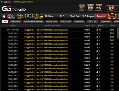 Poker Freerolls A Cada Hora