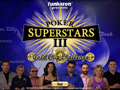 Poker Superstars Iii Gold Chip Desafio