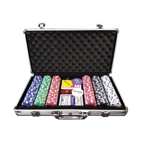 Pokerkoffer 300 Fichas Luxo De 14 G