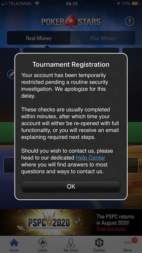 Pokerstars Players Access To Account Restricted