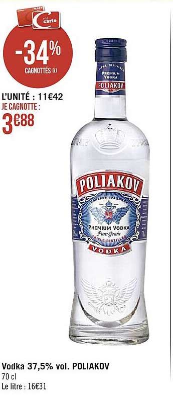 Premio De Vodka Poliakov Geant Casino