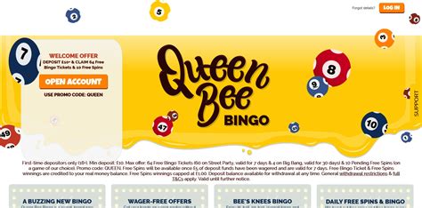 Queen Bee Bingo Casino Online