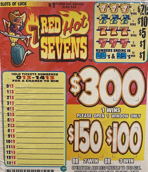 Red Hot Sevens Pull Tabs Bwin