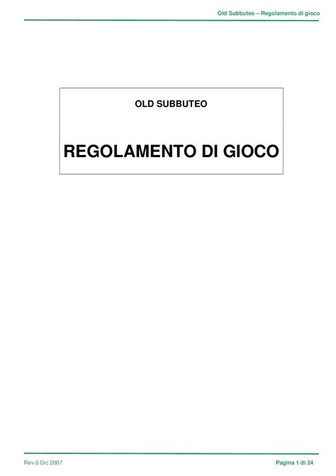 Regole Ufficiali Roleta