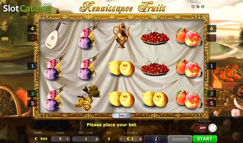 Renaissance Fruits Pokerstars