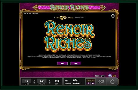 Renoir Riches 888 Casino