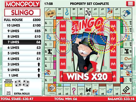 Slingo Monopoly Review 2024