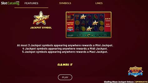 Slot Sizzling Blaze Jackpot