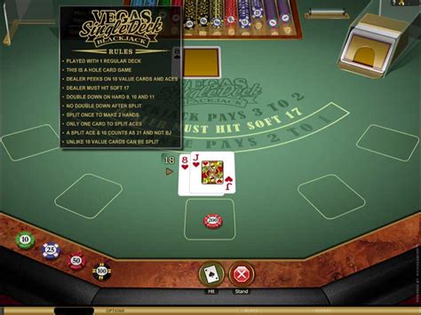 Slot Vegas Single Deck Blackjack
