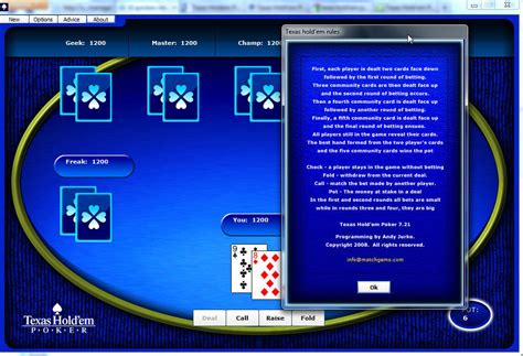 Texas Holdem Poker Software Livre