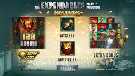 The Expendables New Mission Megaways Betfair