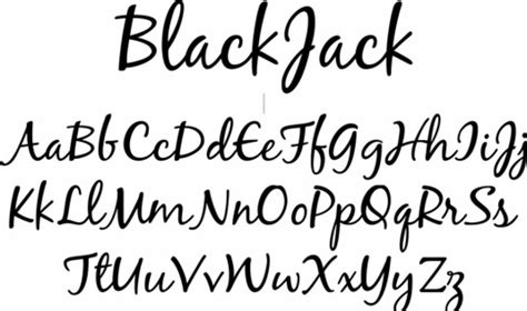 Tipografia Black Jack Regular
