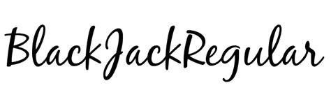 Tipografia Blackjack Regular