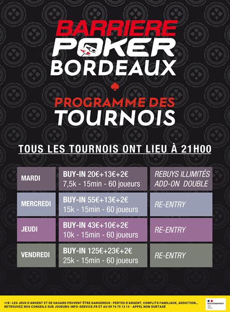 Tournois De Poker De Casino Bordeus