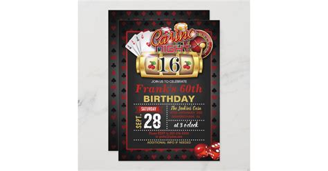 Verjaardag Uitnodiging Casino
